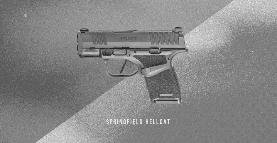 This is the Springfield Armory Hellcat Micro Compact, my #6 handgun option on this list for women.